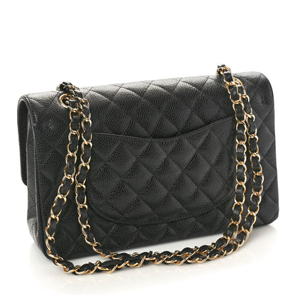 Chanel Caviar Quilted Medium Double Flap Black 3 of 10