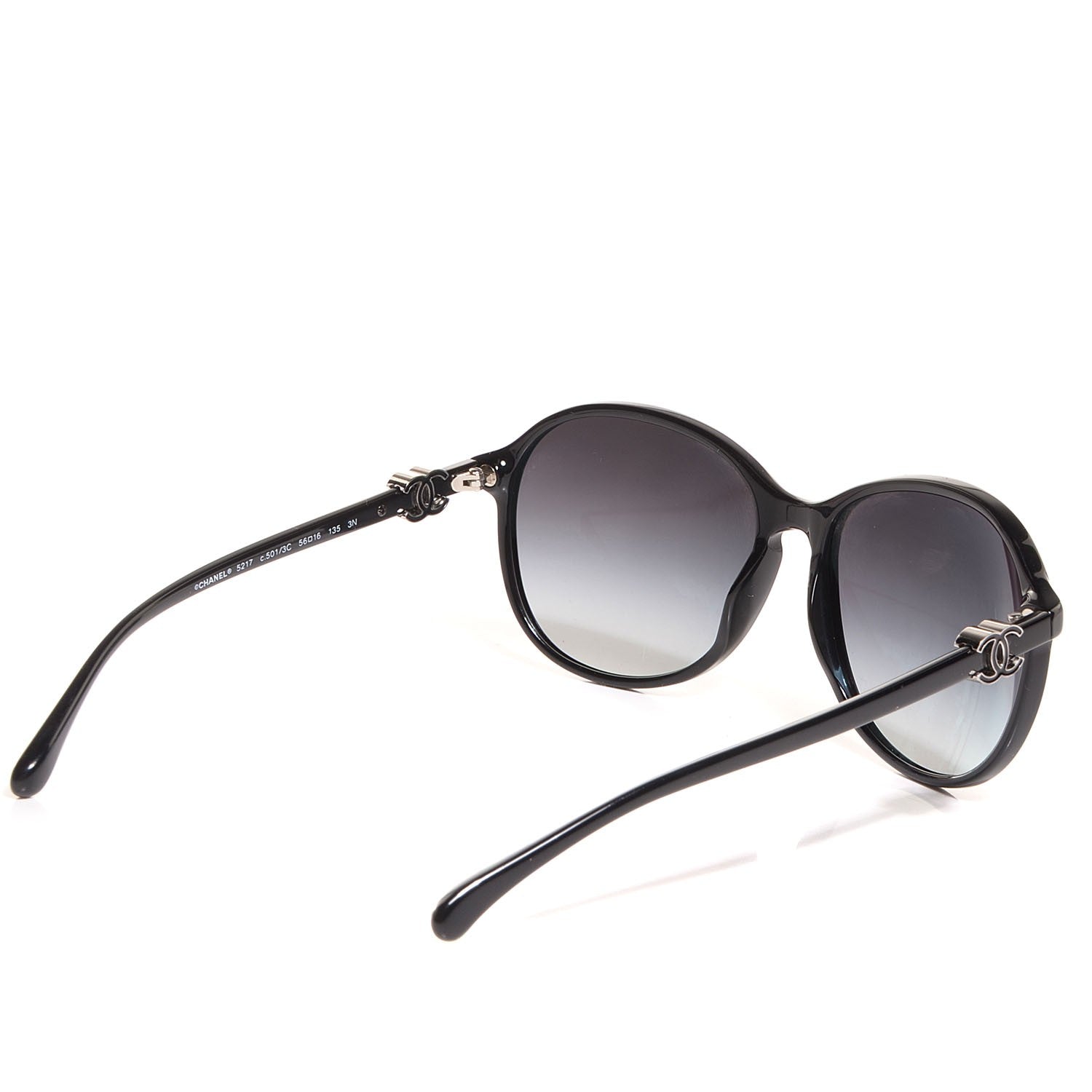 Chanel CC Sunglasses 5217 Black 2 of 6
