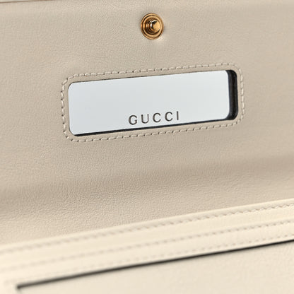 Gucci Wonka Grain Calfskin Diana Chain Wallet Mystic White 10 of 12