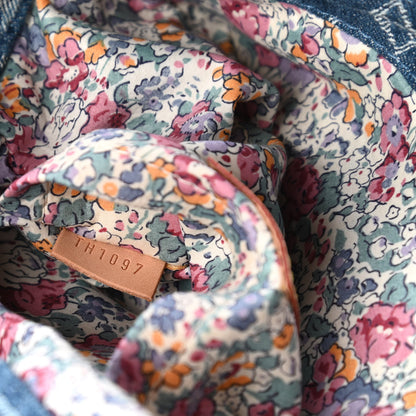 Louis Vuitton Denim Patchwork Posty Messenger Bag Blue 9 of 10