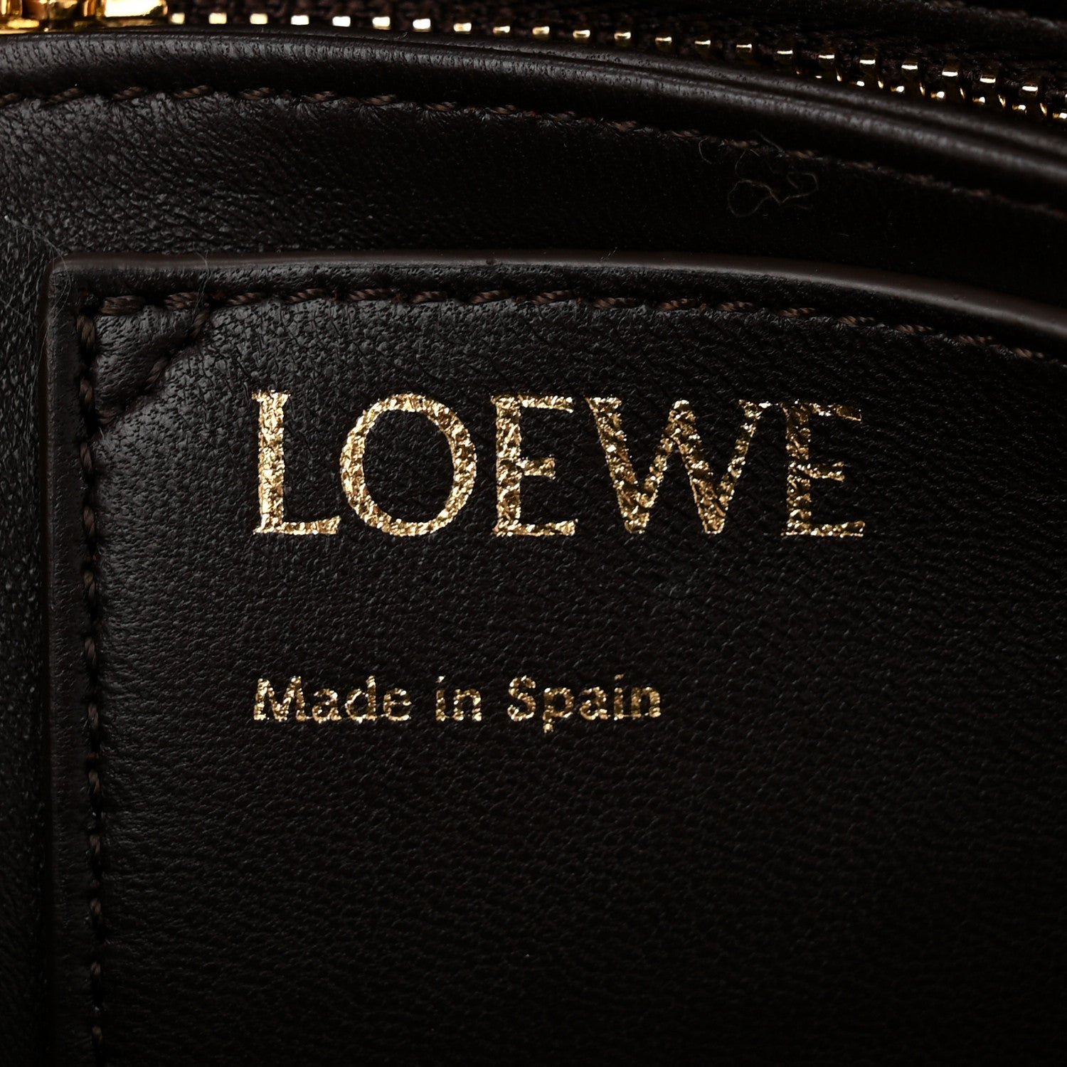 Loewe Lambskin Goya Puffer Bag Dark Chocolate 6 of 10
