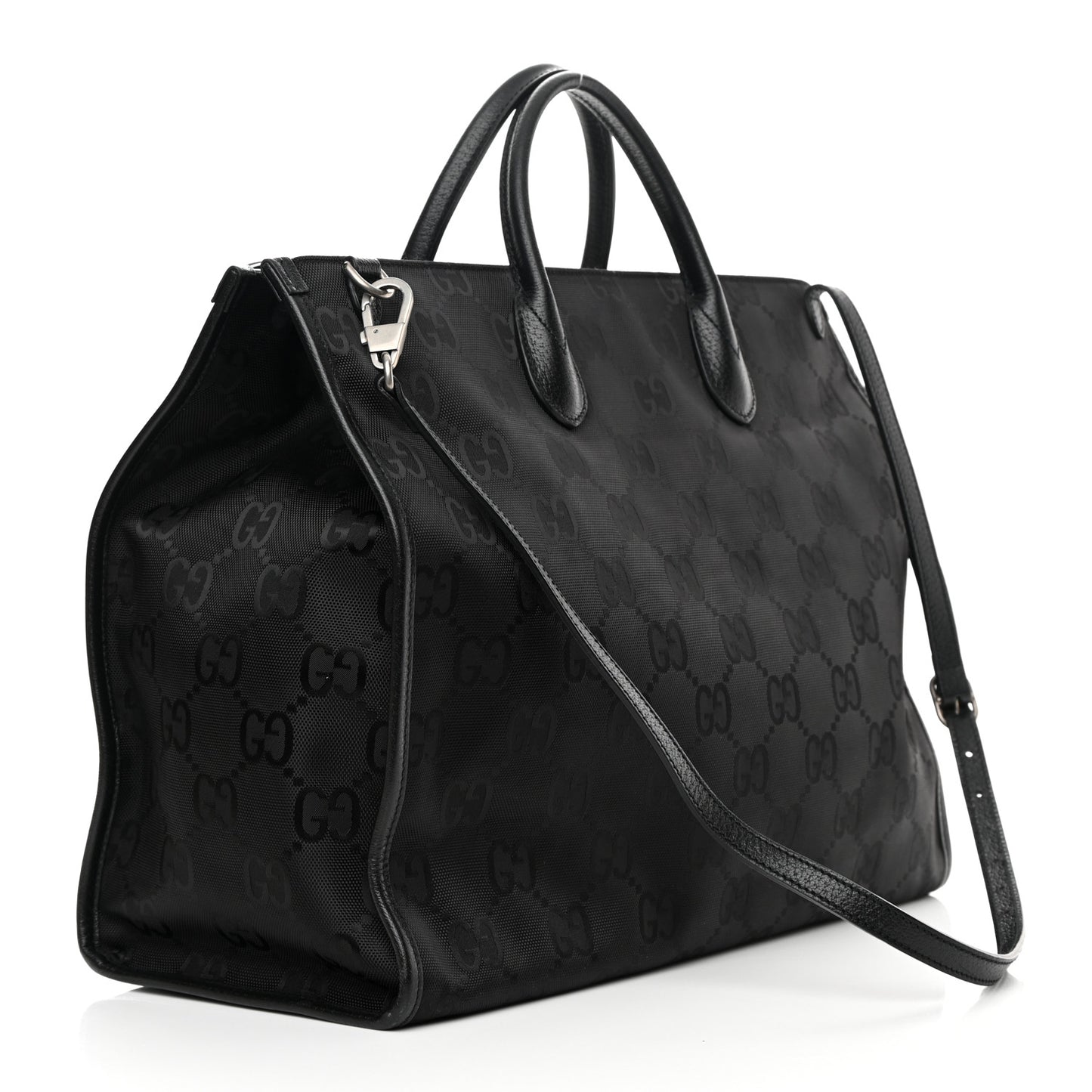 Econyl Nylon Monogram Large Off The Grid Tote Bag Black