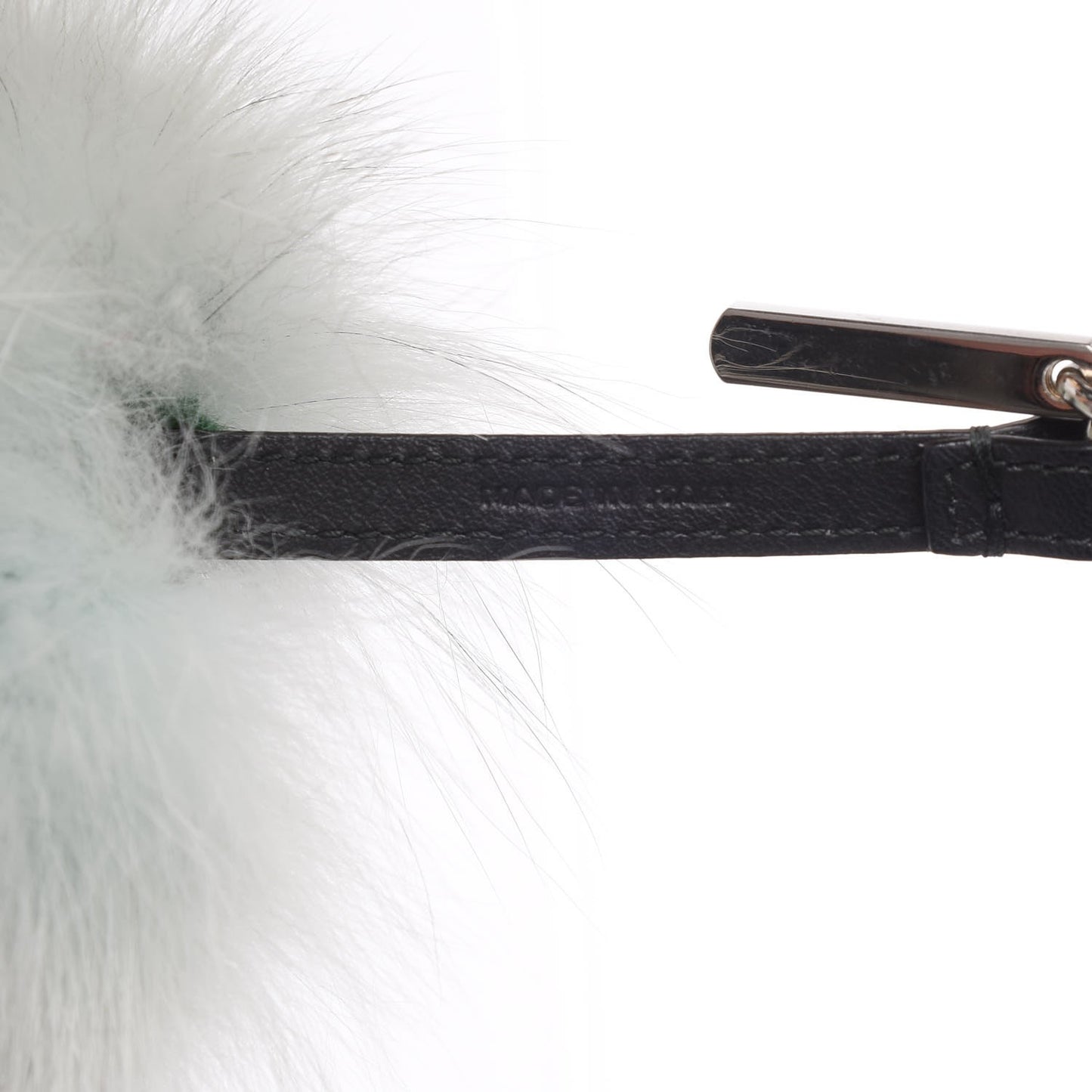 Fox Rabbit Goat Mink Fur Vitello Flamingo Bagood Monster Bag Bug Charm Light Blue