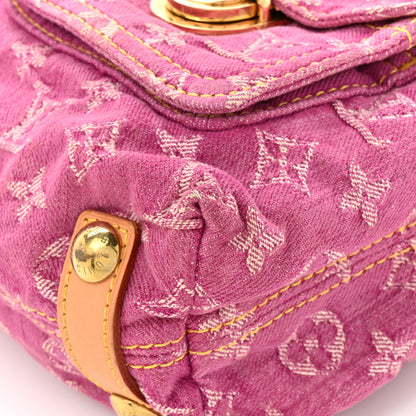 Louis Vuitton Denim Baggy PM Fuchsia 11 of 13