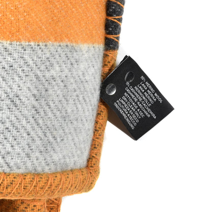 Hermes Wool Cashmere Brandebourgs Blanket Ambre Anthracite 7 of 9