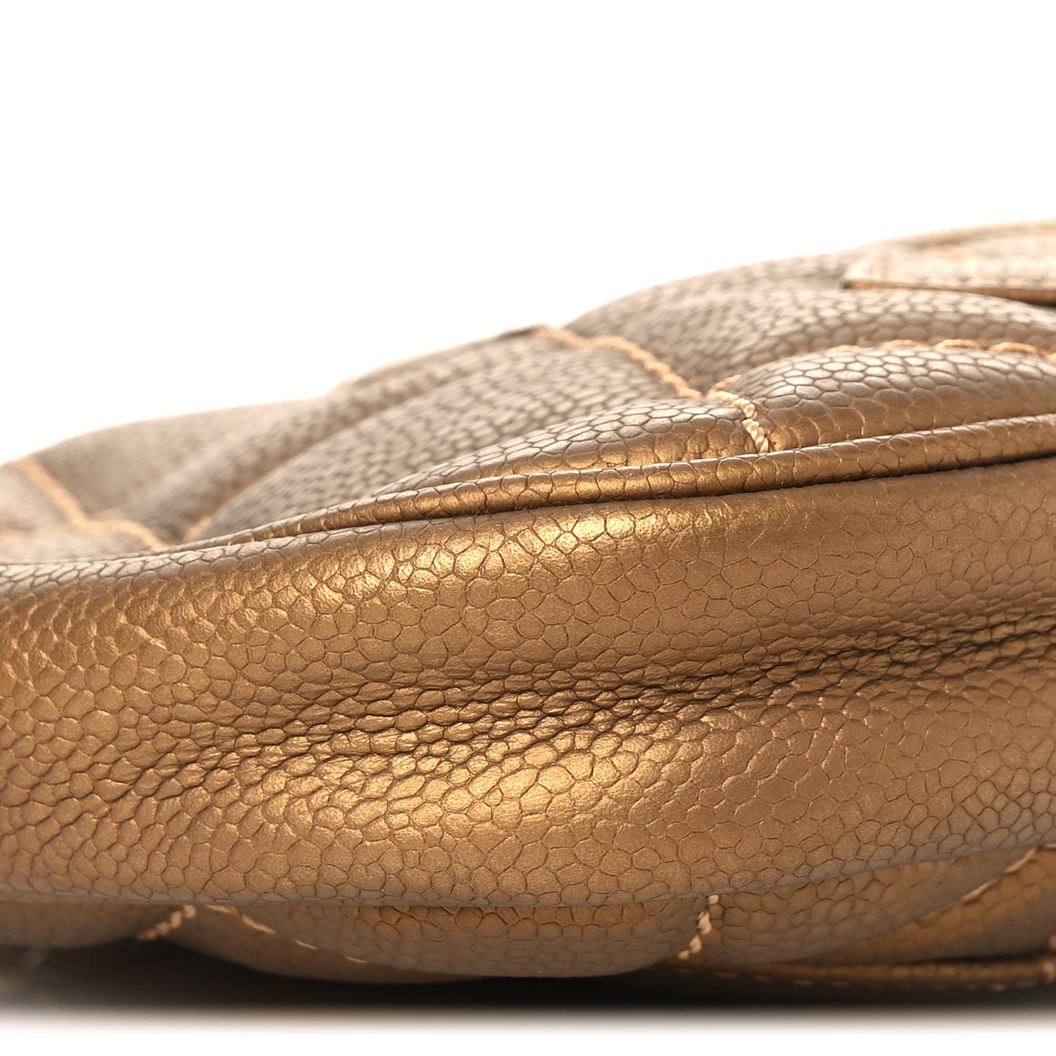 Chanel Metallic Caviar Quilted Timeless CC Shoulder Bag Gold 9 of 12