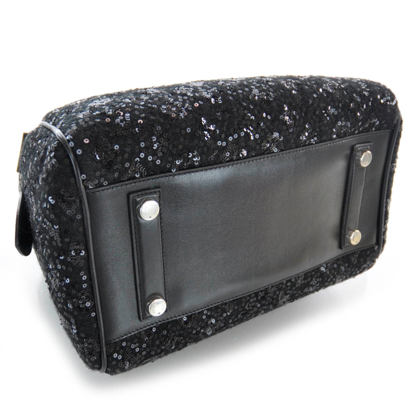 Sequin Monogram Sunshine Express Speedy Black