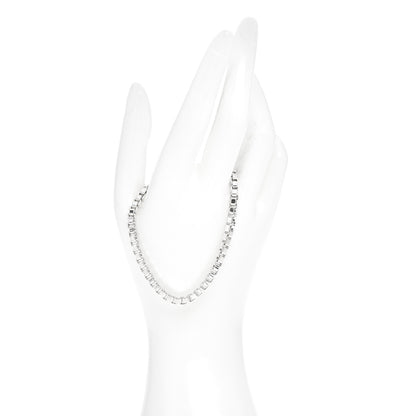 Tiffany Sterling Silver 4mm Venetian Link Bracelet 2 of 4