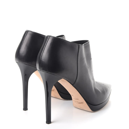 Jimmy Choo Lambskin Lindsey 100 Pointed Toe Ankle Boots 40 Black 4 of 12