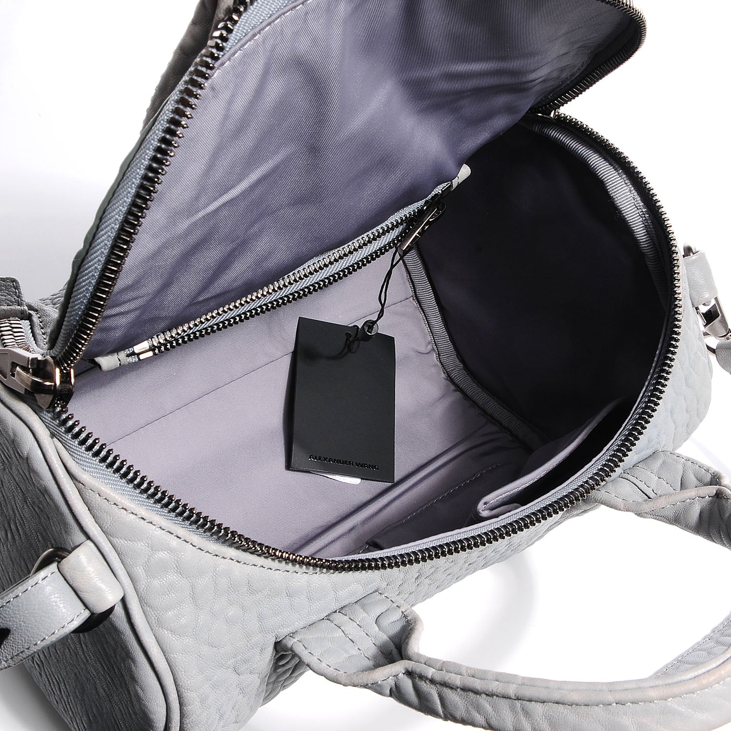 Alexander Wang Pebbled Leather Rockie Mercury with Black Nickel Hardware 5 of 7
