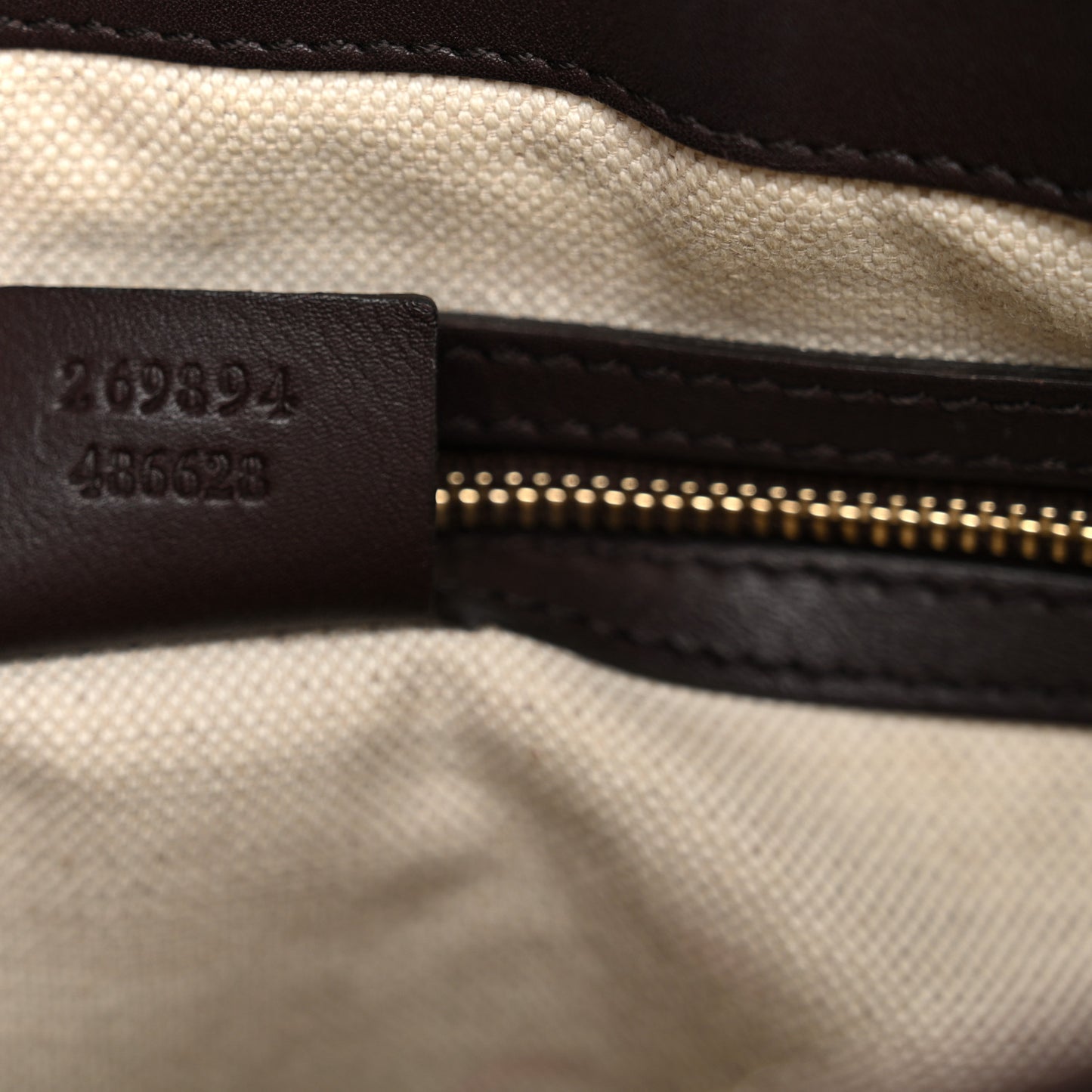 Guccissima Mayfair Top Handle Satchel Dark Brown