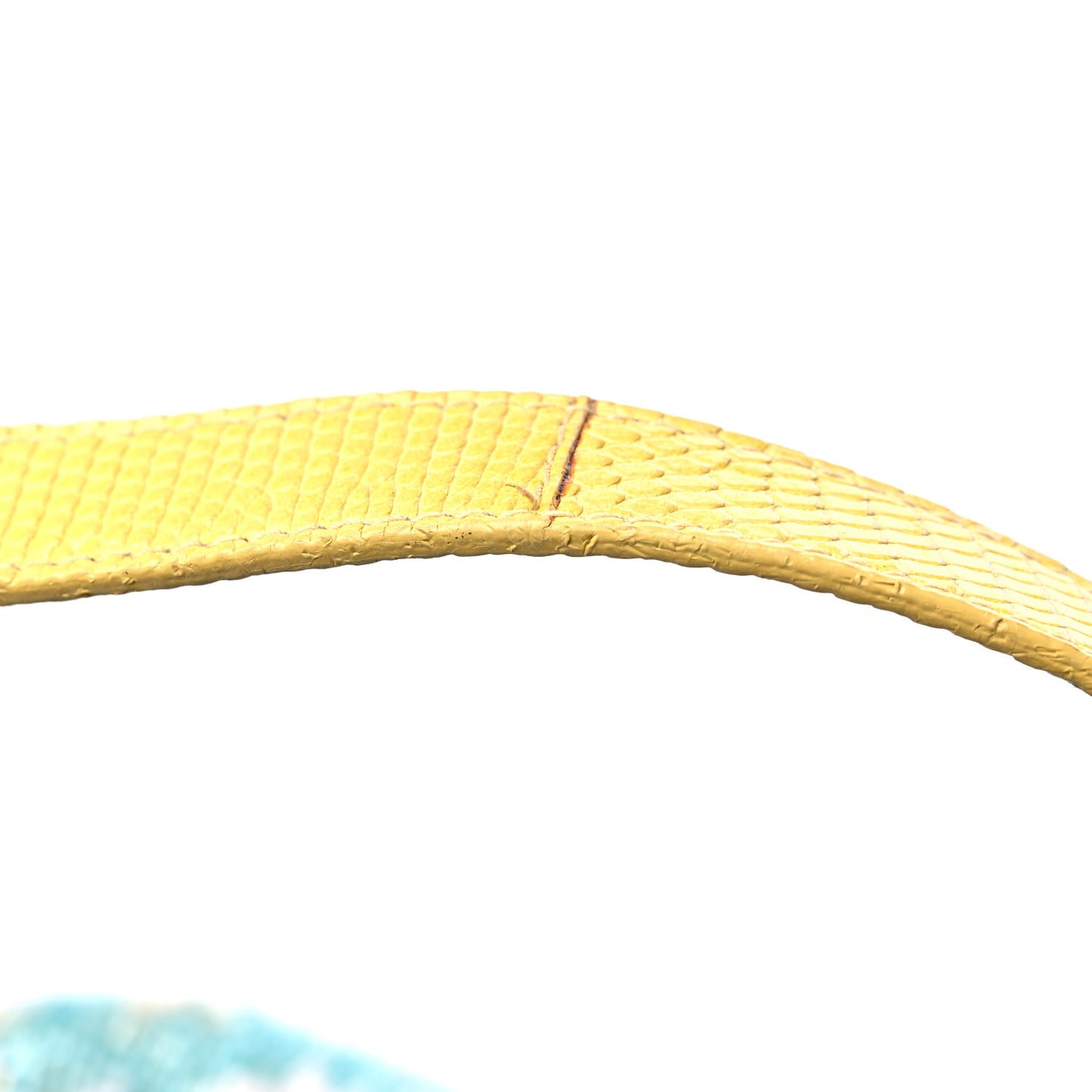 Beaded Lizard Mama Baguette Blue Yellow