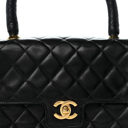Chanel Lambskin Quilted Mini Kelly Flap Bag Black 9 of 14