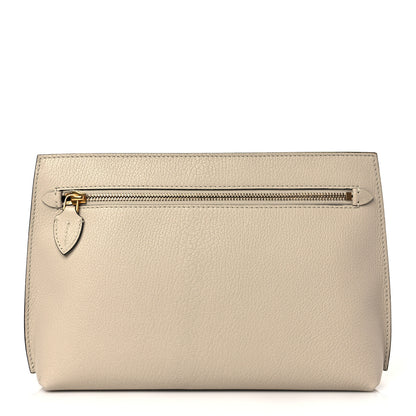 Burberry Grainy Calfskin Wristlet Clutch Stone 1 of 9