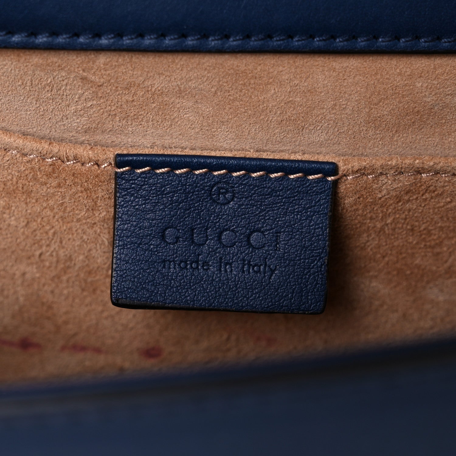 Gucci Calfskin Studded Small Padlock Shoulder Bag Blue Agata 6 of 15