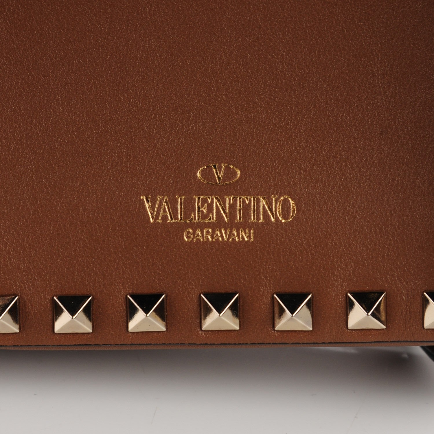 Valentino Garavani Vitello Rockstud Double Zip Compartment Crossbody Bag Nocciola 6 of 9