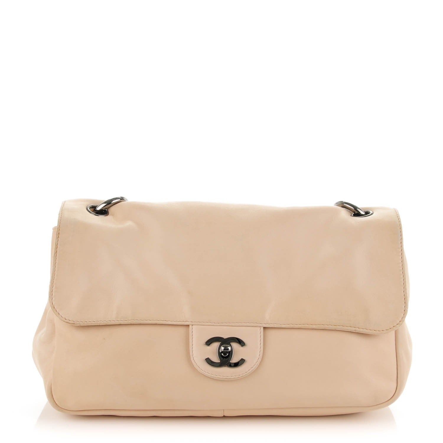 Chanel Lambskin Medium Soft and Chain Flap Beige 1 of 7