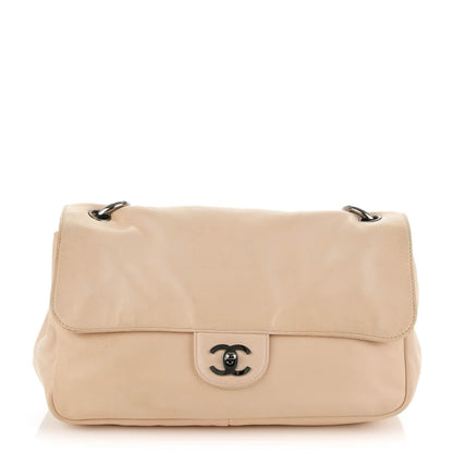 Chanel Lambskin Medium Soft and Chain Flap Beige 1 of 7