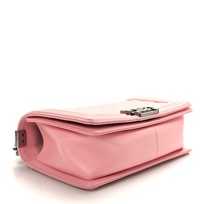 Chanel Lambskin Quilted Medium Boy Flap Light Pink 4 of 9