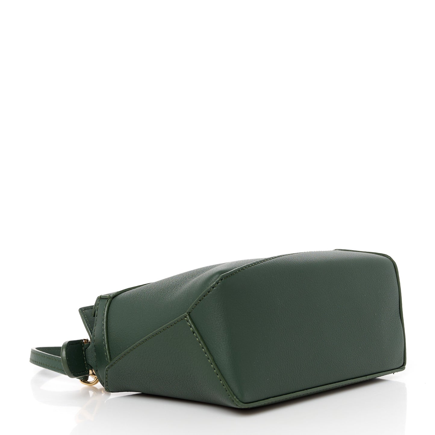 Calfskin Mini Puzzle Edge Bag Vintage Khaki