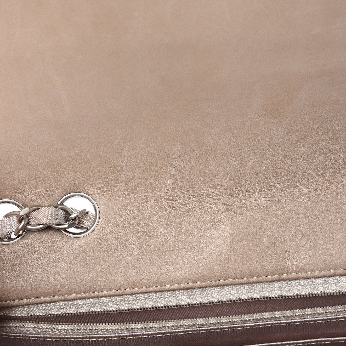 Nylon Medium Travel Flap Light Beige