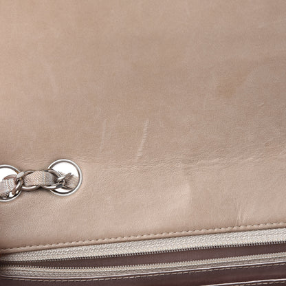 Chanel Nylon Medium Travel Flap Light Beige 13 of 15