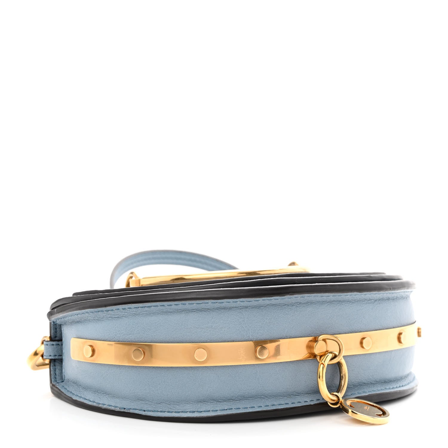 Chloe Calfskin Small Nile Bracelet Minaudiere Bag Washed Blue 4 of 12
