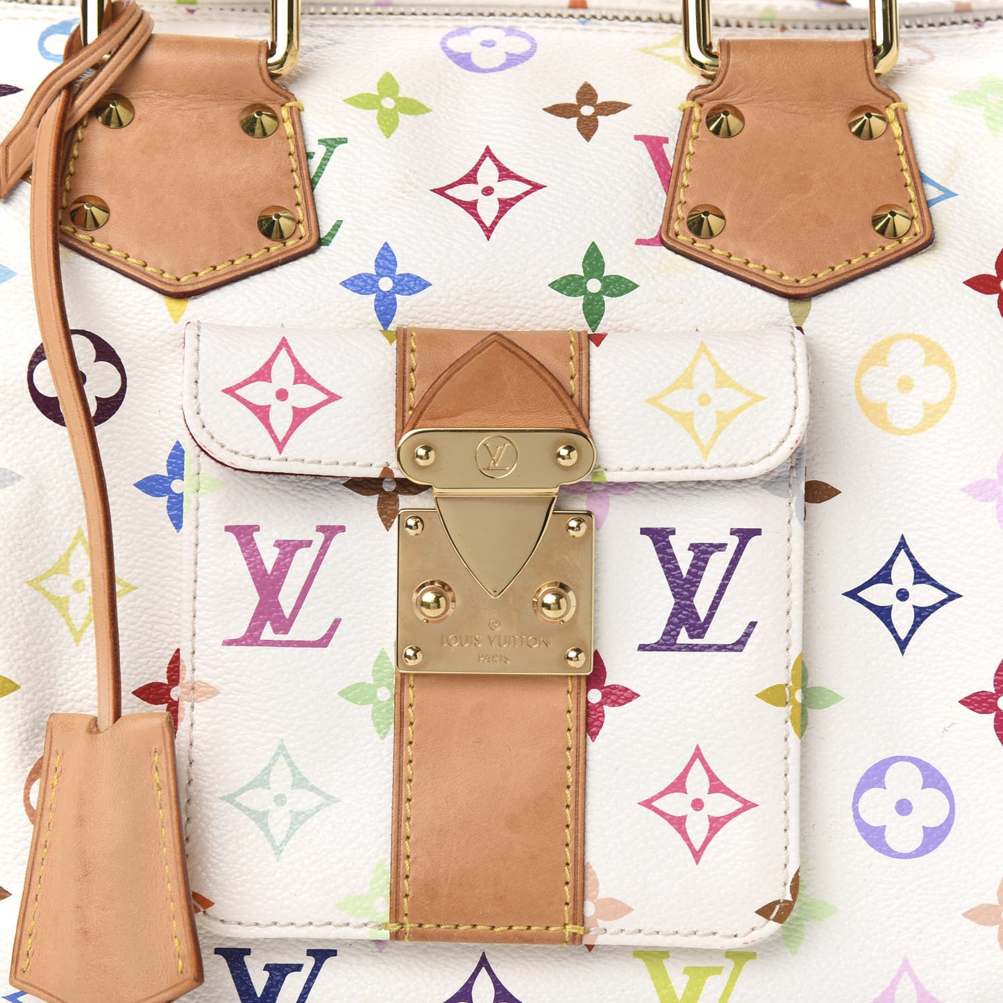 Monogram Multicolor Speedy 30 White