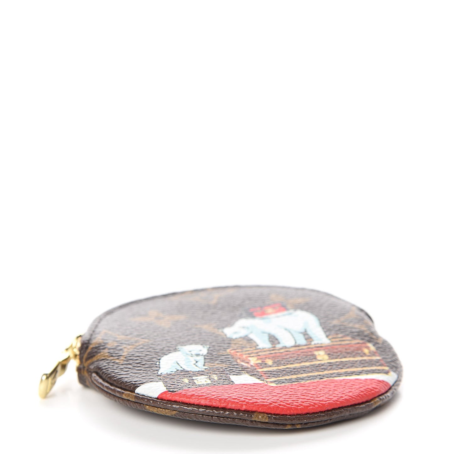 Monogram 2017 Christmas Animation Round Coin Purse