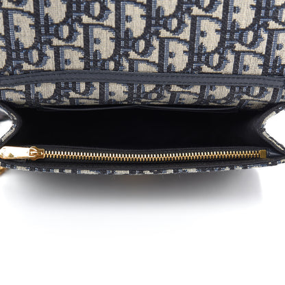 Christian Dior Oblique 30 Montaigne 2-In-1 Pouch Blue 6 of 10