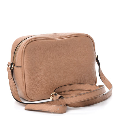 Gucci Pebbled Calfskin Small Soho Disco Bag Rose Beige 3 of 14