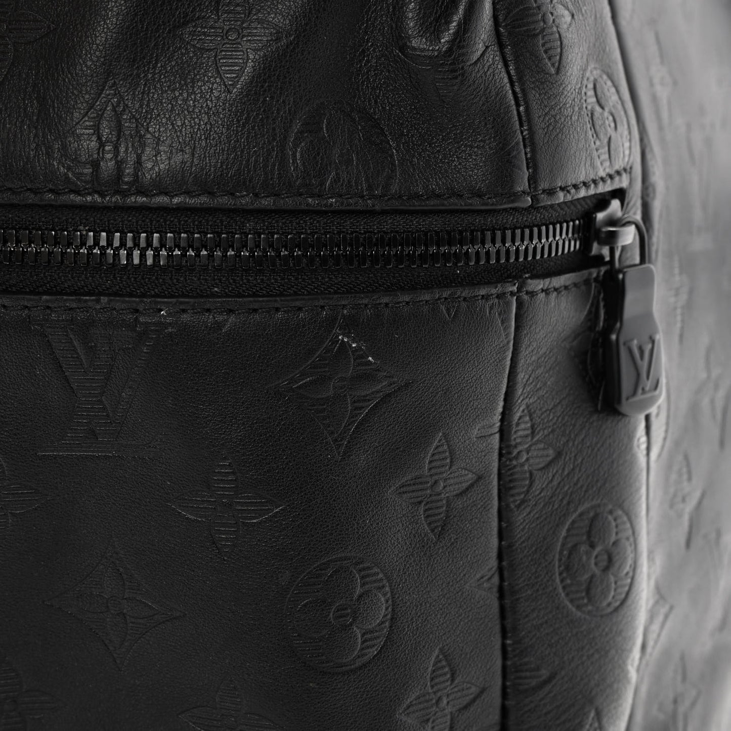 Calfskin Monogram Shadow Discovery Backpack Black