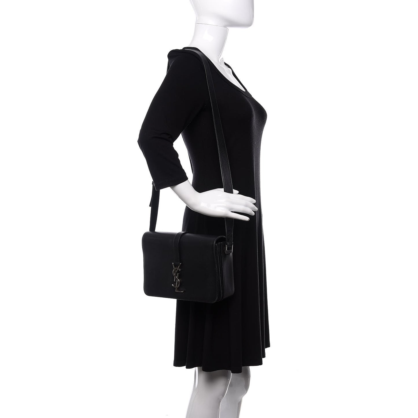 Smooth Calfskin Medium Classic Monogram Universite Bag Black
