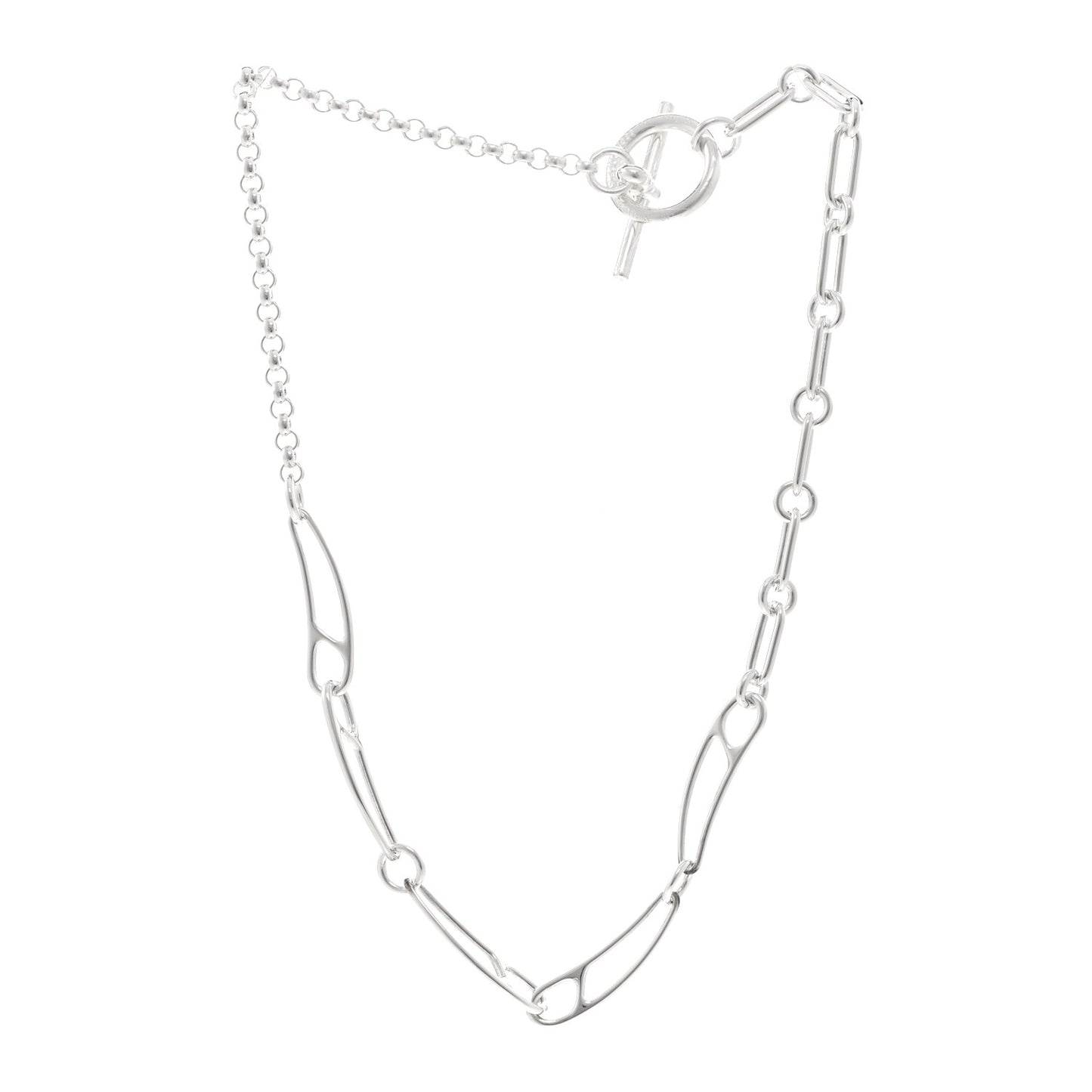 Sterling Silver Chaine d'Ancre Punk Necklace ST