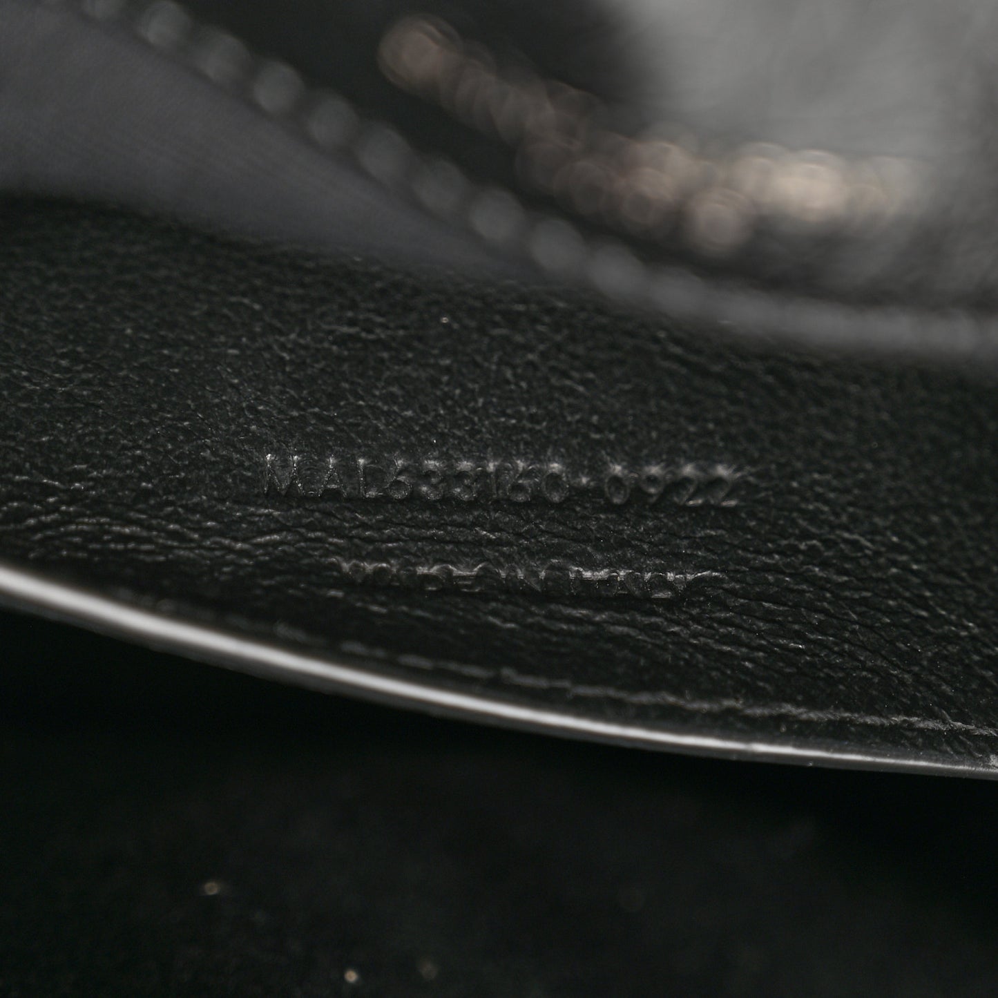 Crinkled Lambskin Matelasse Monogram Baby Niki Chain Satchel Black