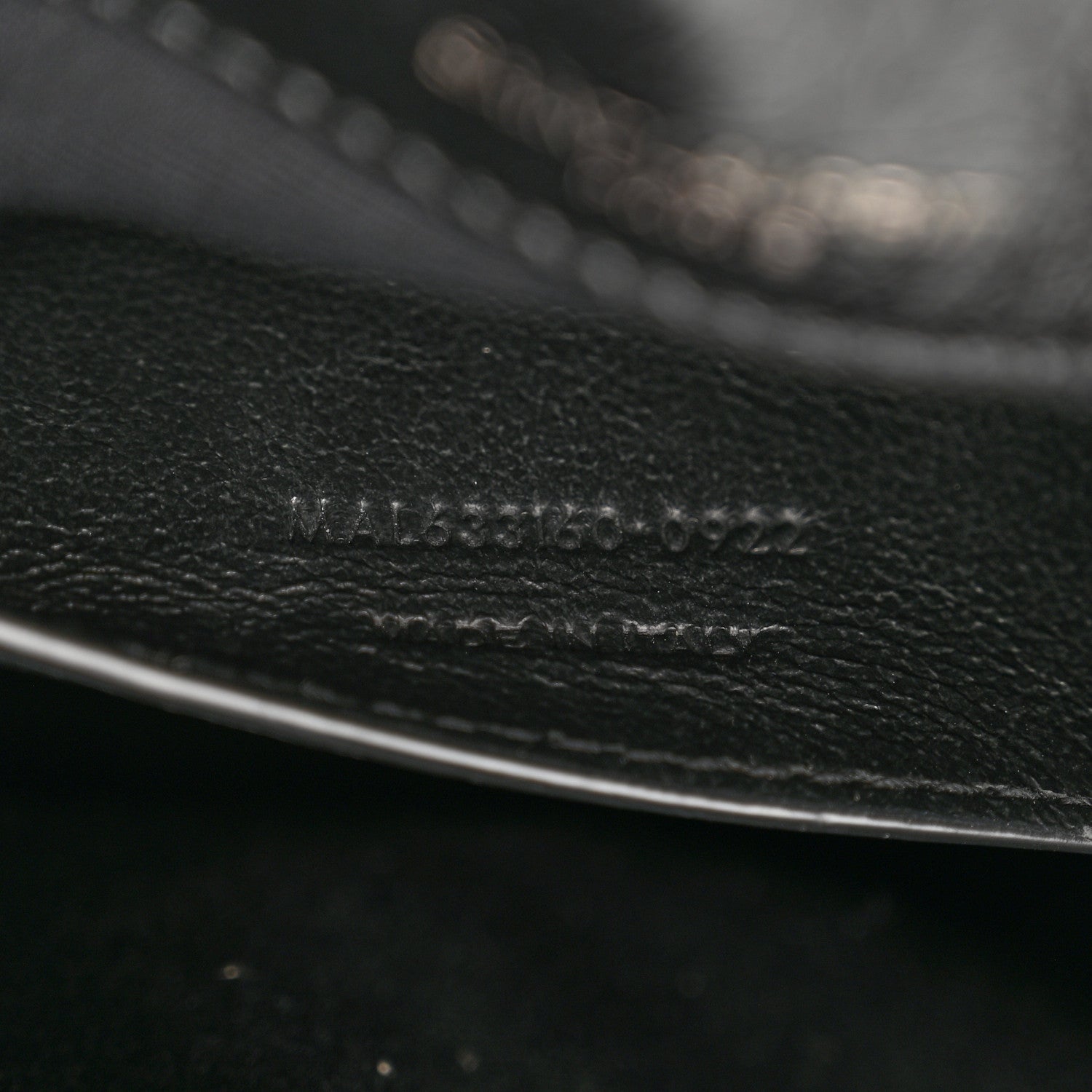 Saint Laurent Crinkled Lambskin Matelasse Monogram Baby Niki Chain Satchel Black 8 of 12