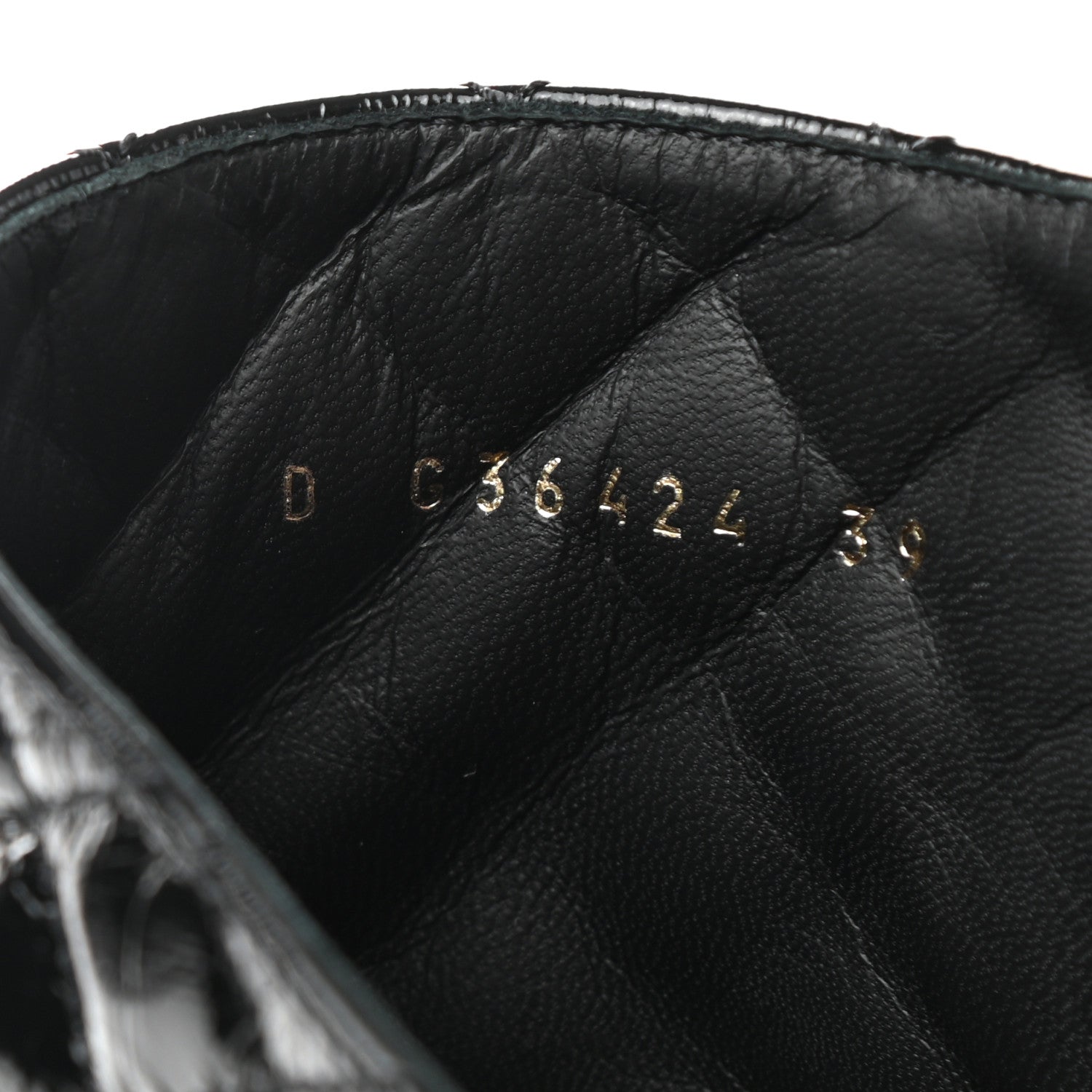Chanel Shiny Lambskin Quilted Lace Up Combat Boots 39 Black 8 of 8