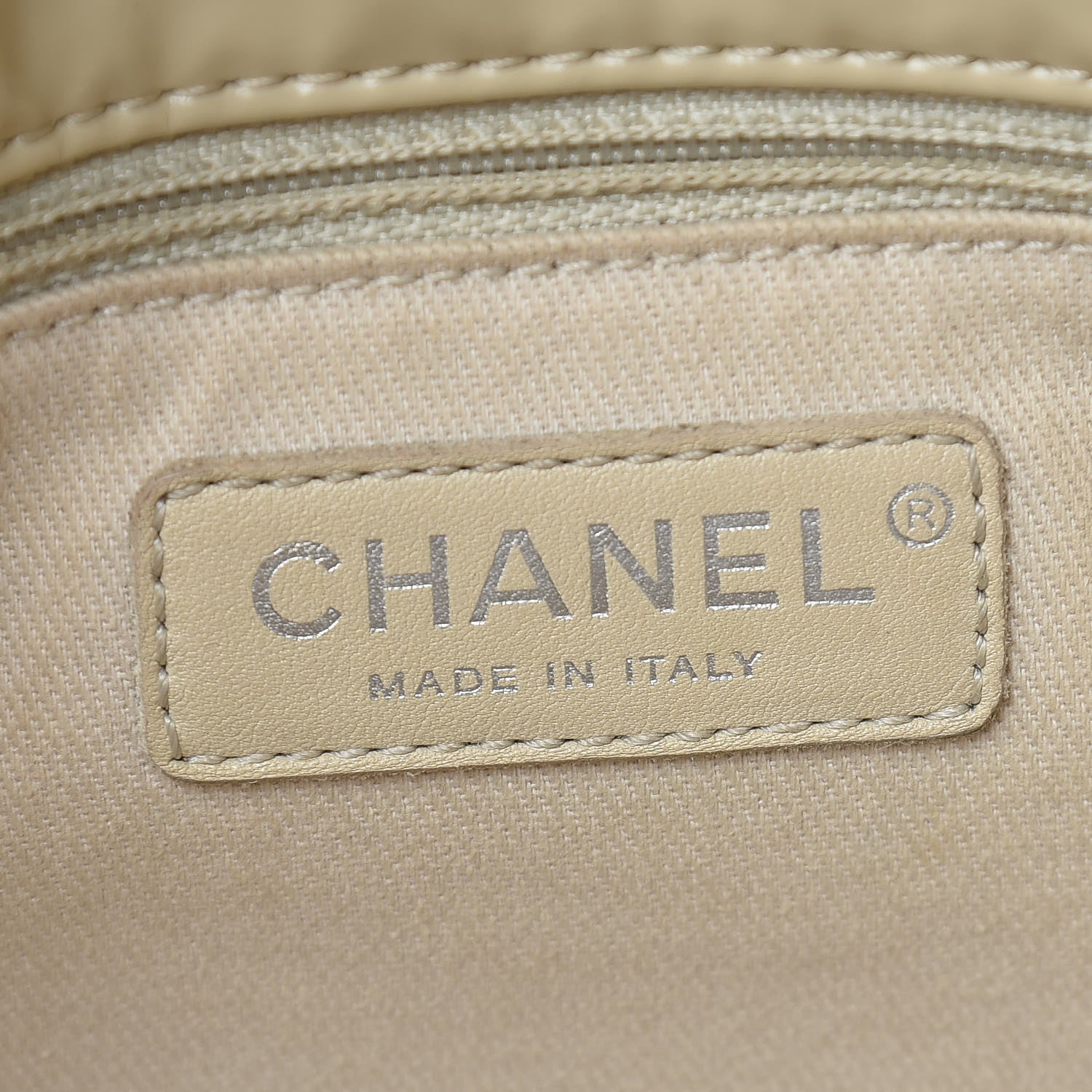 Chanel Vinyl Quilted Large In The Business Tote Beige 6 of 20