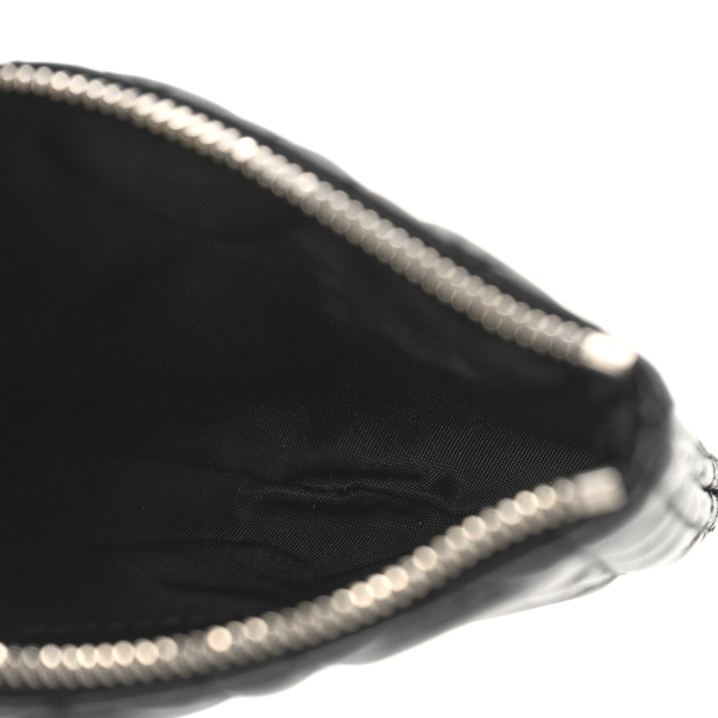 Lambskin Cannage Lady Dior Key Pouch Black