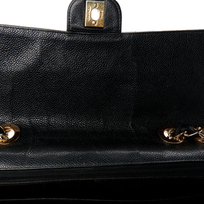 Chanel Caviar Quilted Jumbo Single Flap Black 6 of 12