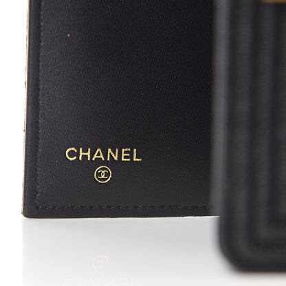 Chanel Caviar Quilted Medium Boy Flap Wallet Black 6 of 9