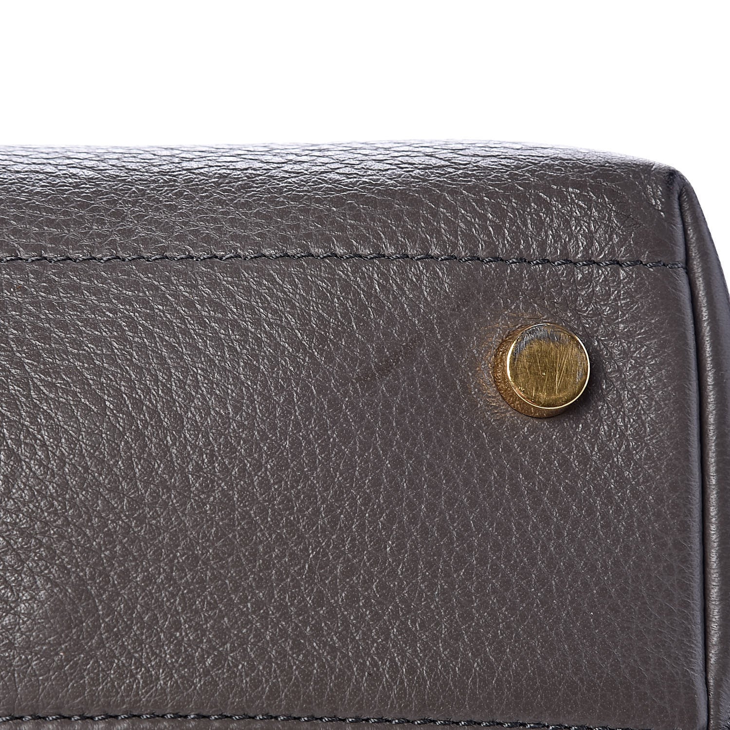 Tom Ford Grained Calfskin Alix Padlock Zip Tote Graphite 12 of 12