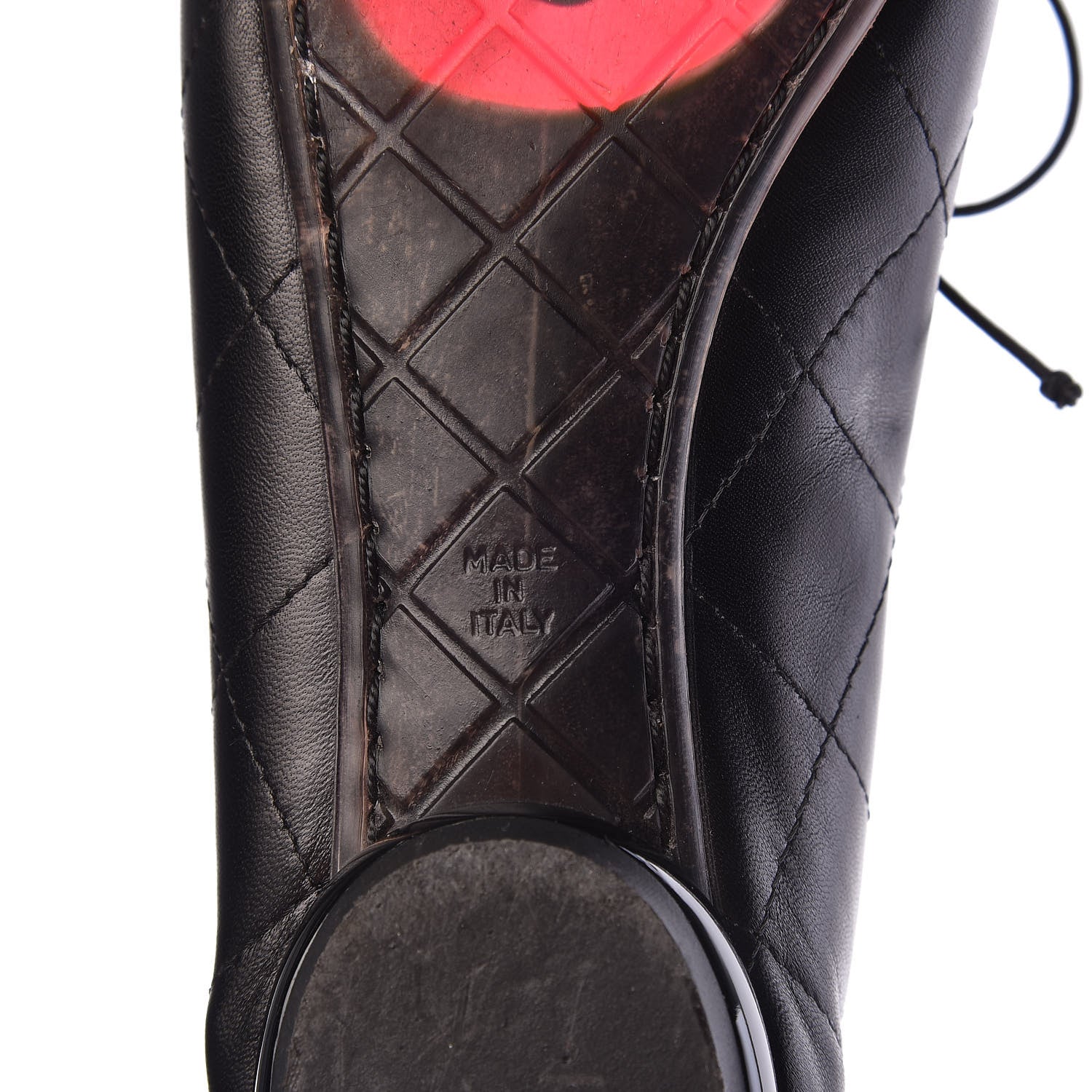 Chanel Lambskin Cambon Quilted Ballerina Flats 38 Black 12 of 18
