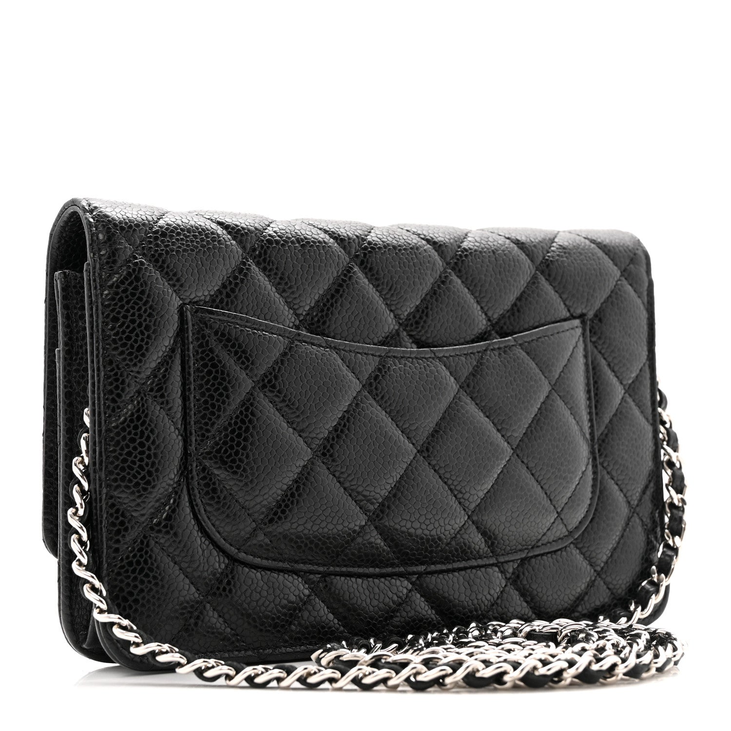 Chanel Caviar Quilted Wallet on Chain WOC Black 3 of 15