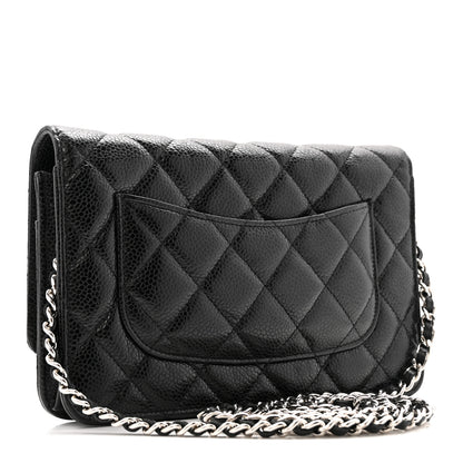 Chanel Caviar Quilted Wallet on Chain WOC Black 3 of 15