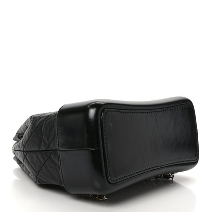 Chanel Aged Calfskin Quilted Small Gabrielle Backpack Black 4 of 10