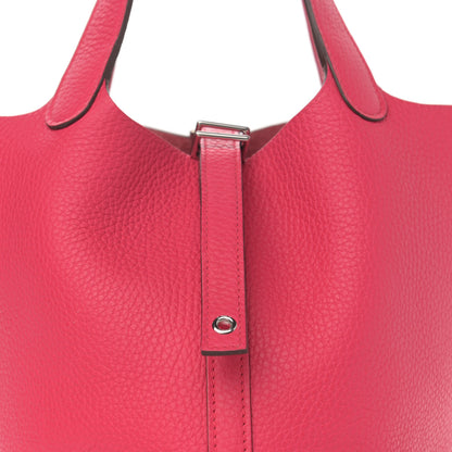 Hermes Taurillon Clemence Picotin Lock 18 PM Rose Extreme 8 of 13