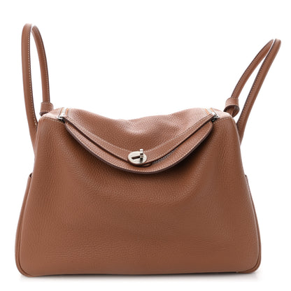 Hermes Taurillon Clemence Lindy 34 Gold 1 of 12