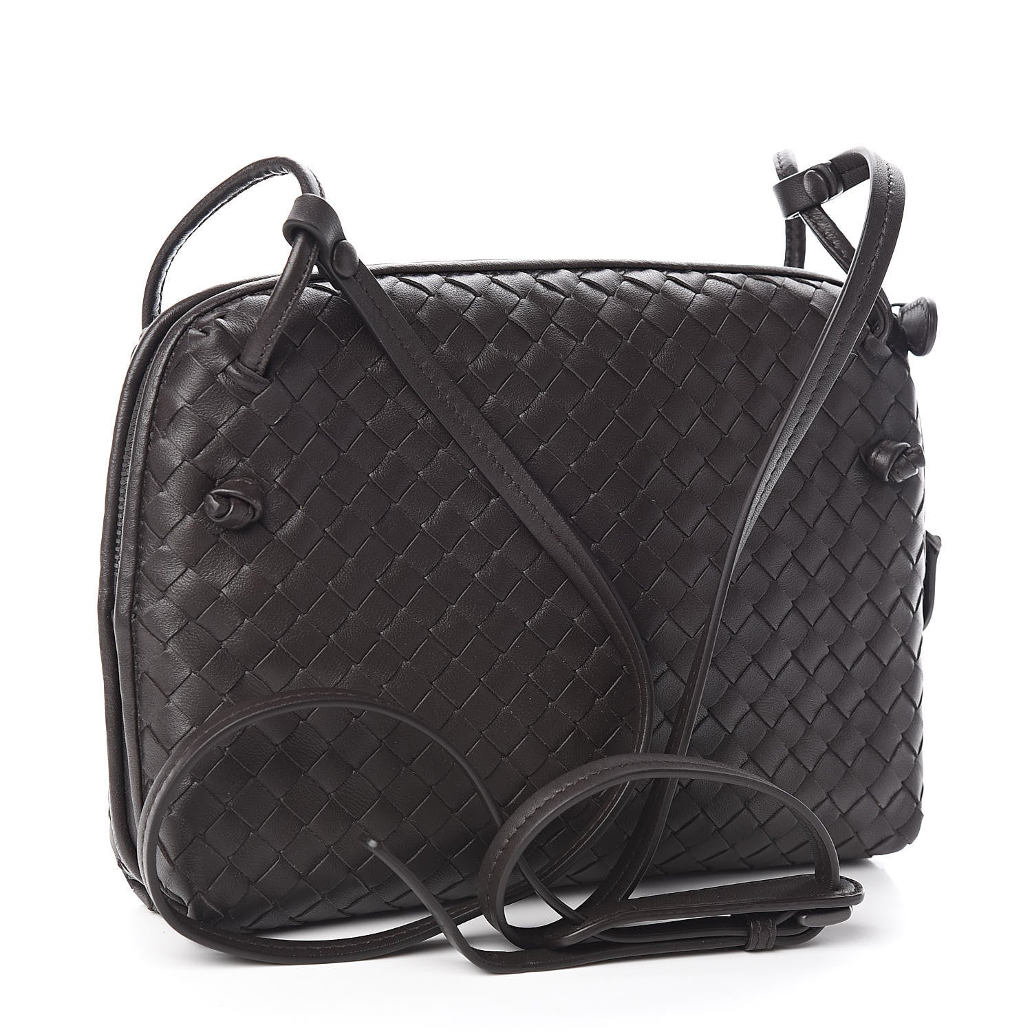 Bottega Veneta Nappa Intrecciato Nodini Bag Ebano 3 of 10
