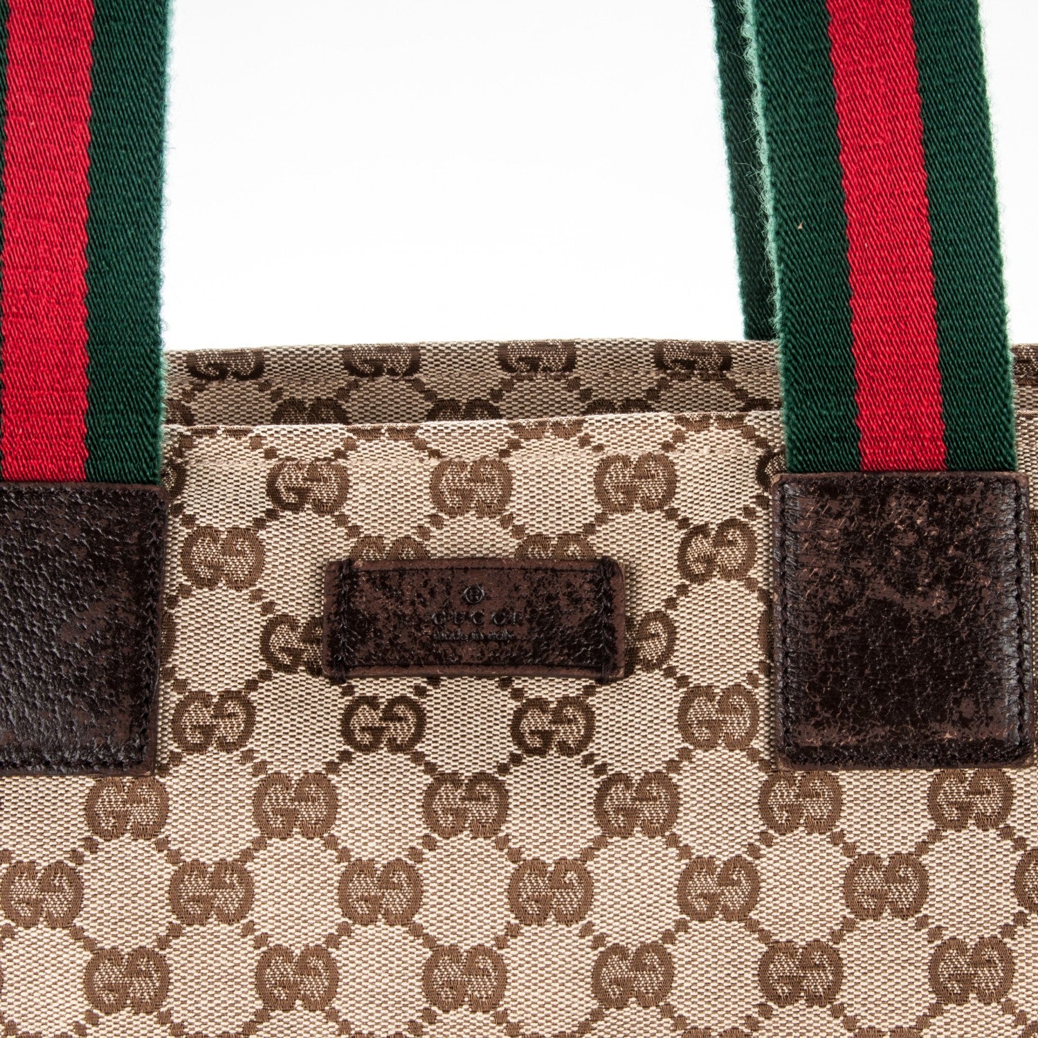 Gucci Monogram Web Large Diaper Tote Brown 9 of 11